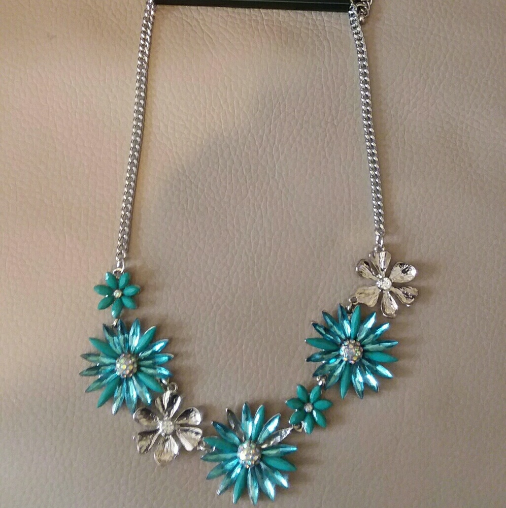 Gabrielle K New York Turquoise and Silver Necklace